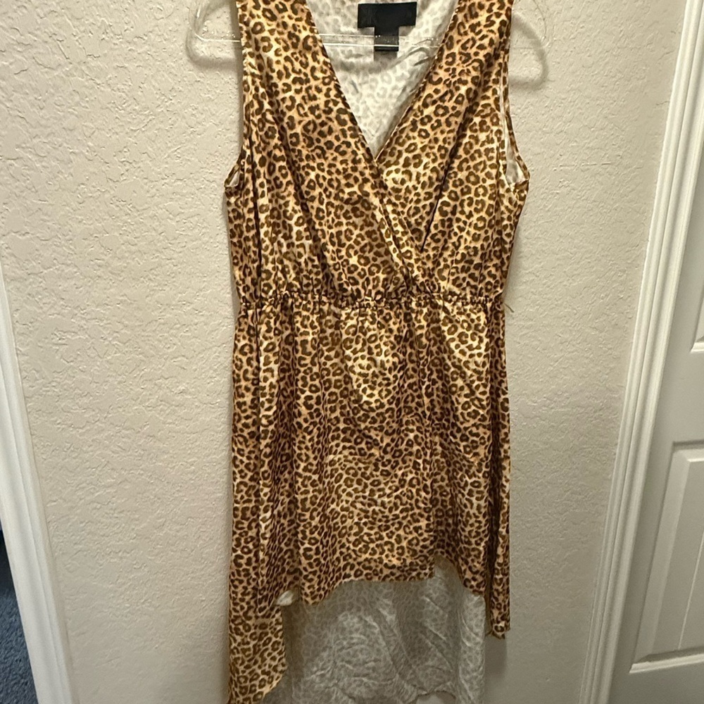 Kardashian Kollection Animal Print High Low Dress size XL